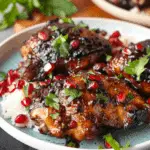 Juicy & Spiced Pomegranate Glazed Chicken Thighs
