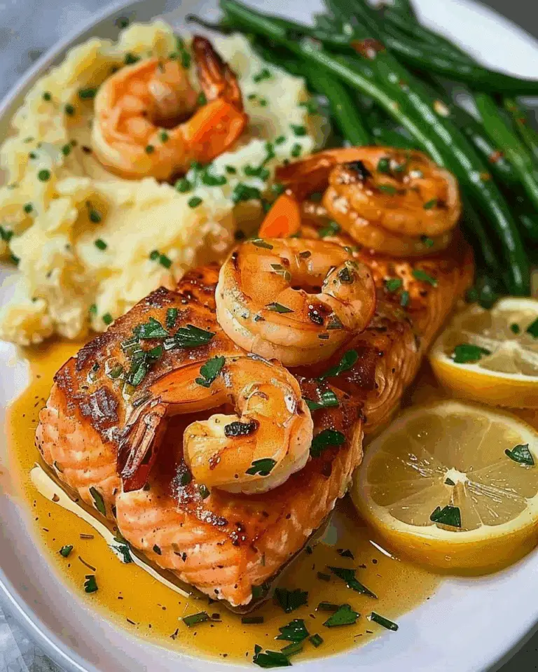 Lemon Butter Salmon & Shrimp