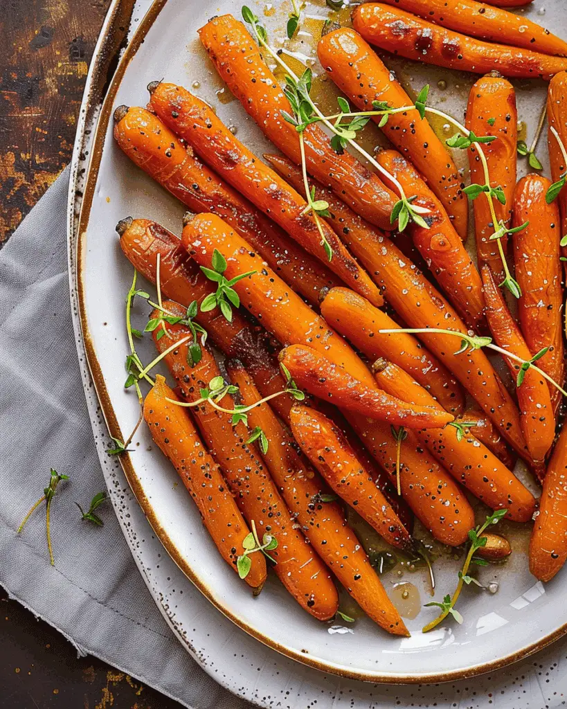 Maple Roasted Baby Carrots