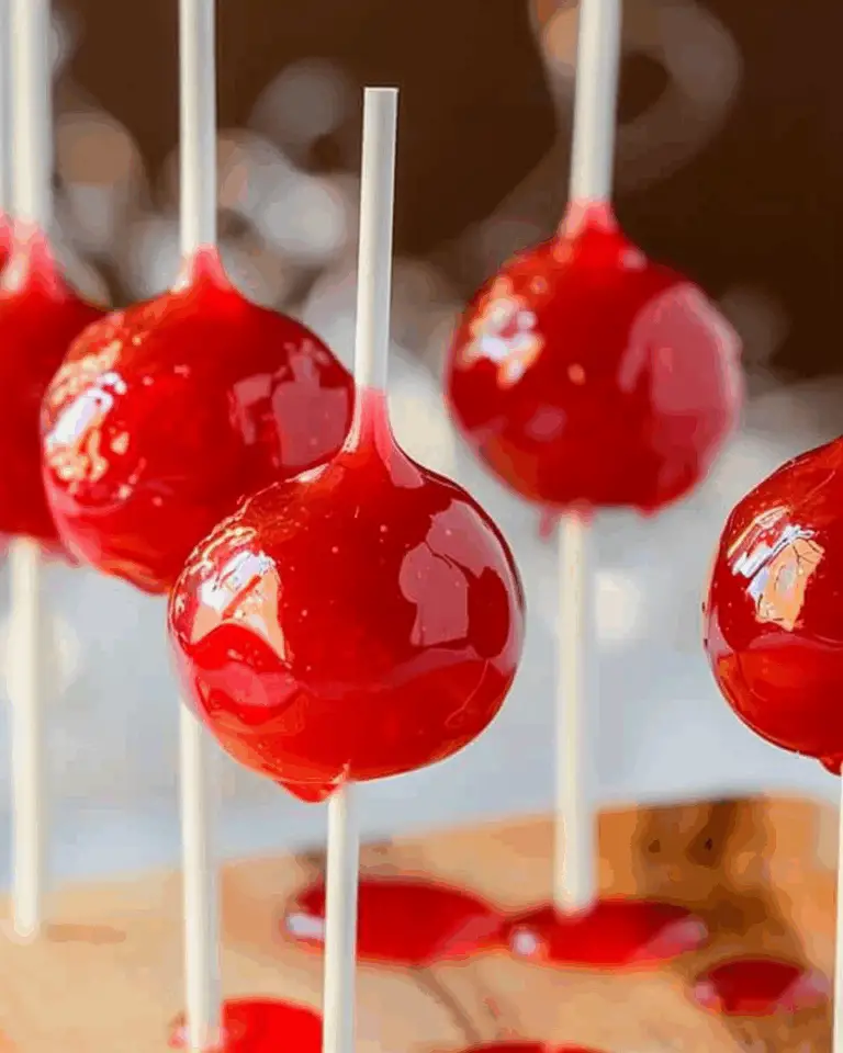 Mini Candy Apple Lollipops