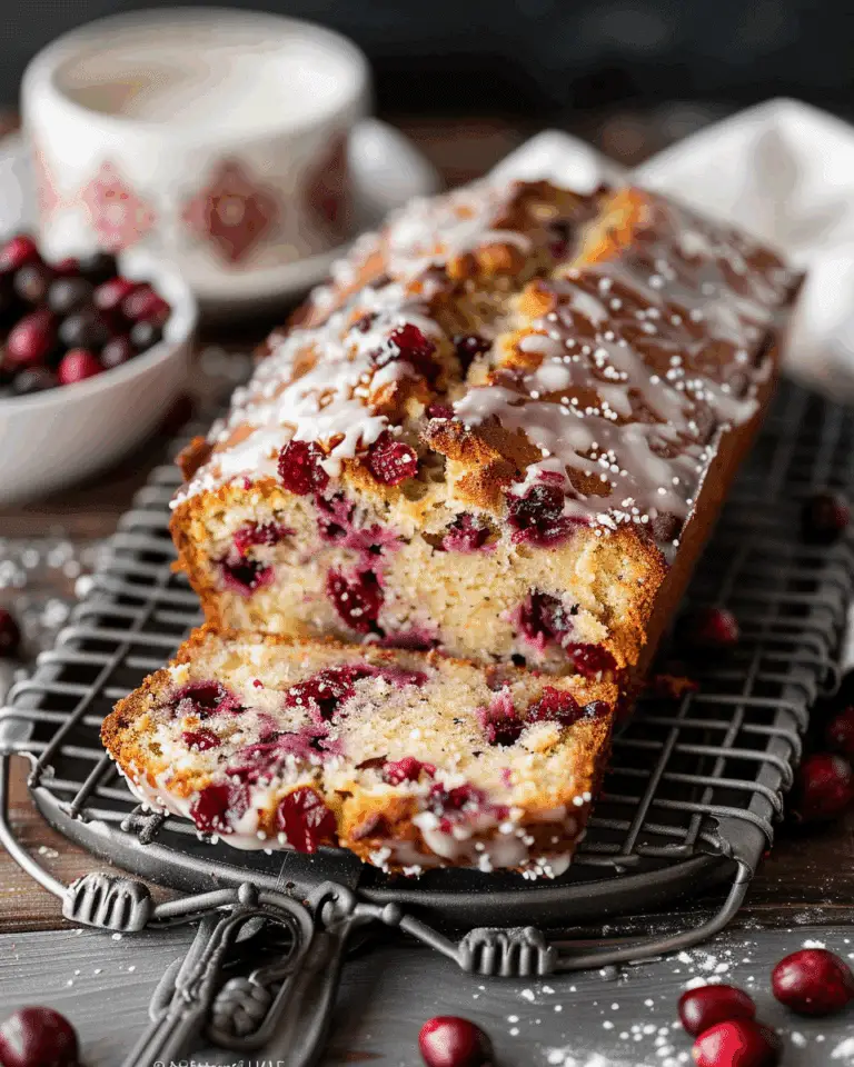 Orange Glazed Cranberry Bread