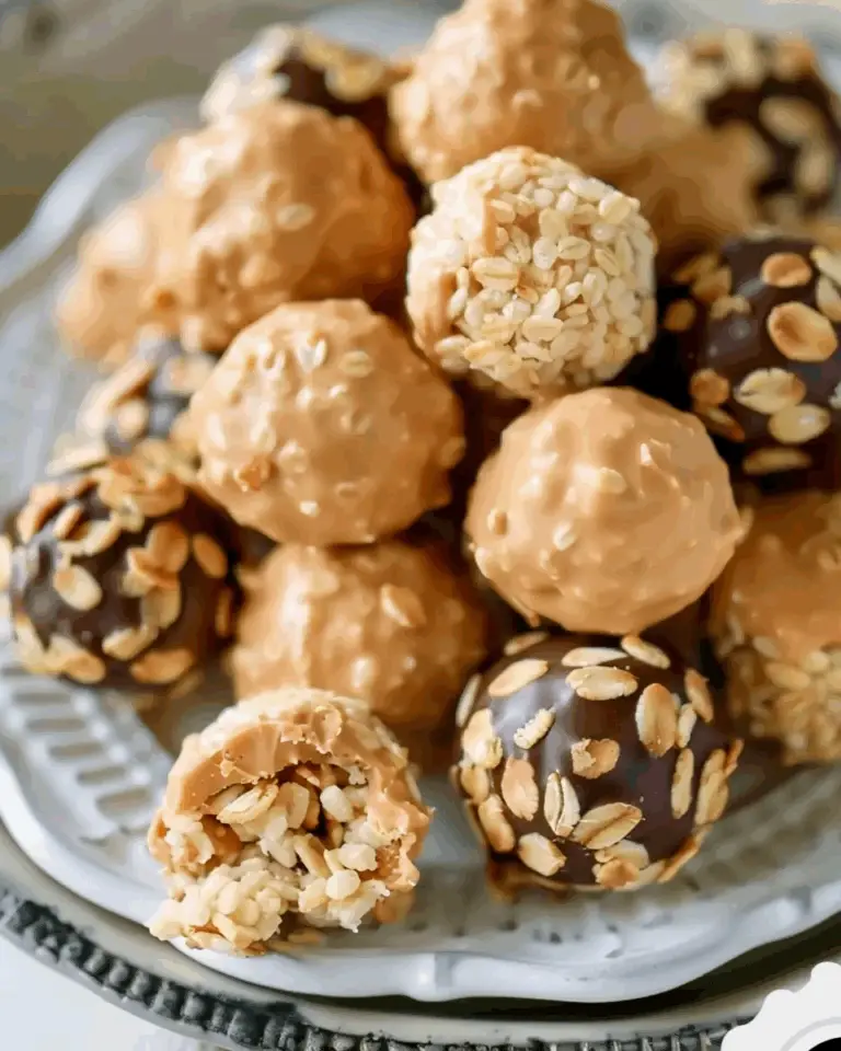 Chocolate Covered Peanut Butter Crunch Balls