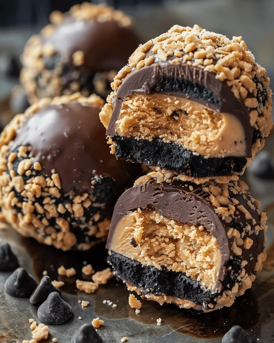 3-Ingredient Peanut Butter Oreo Cookie Balls