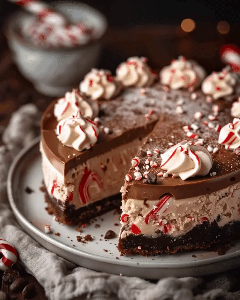 Peppermint Mocha Cheesecake