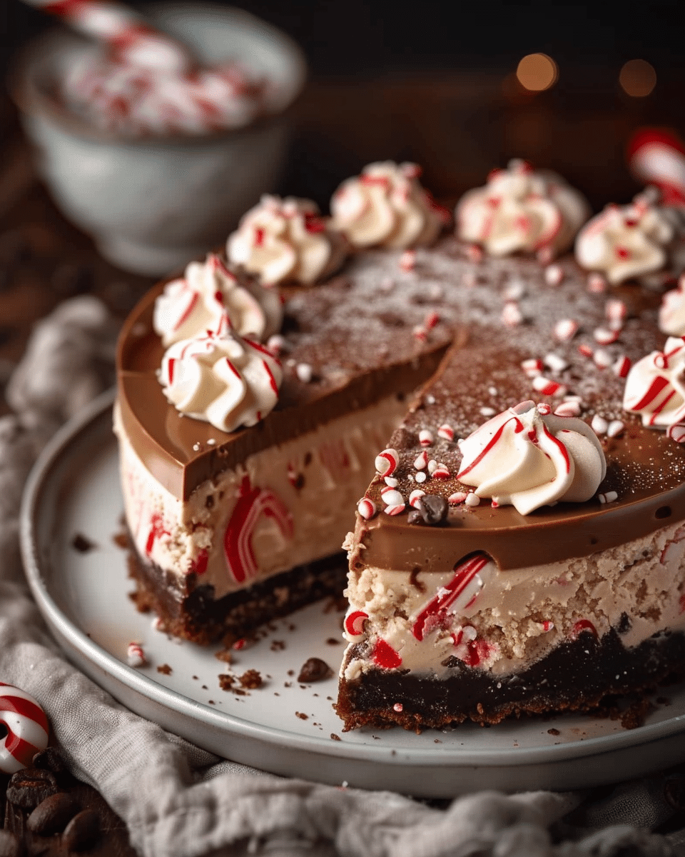 Peppermint Mocha Cheesecake