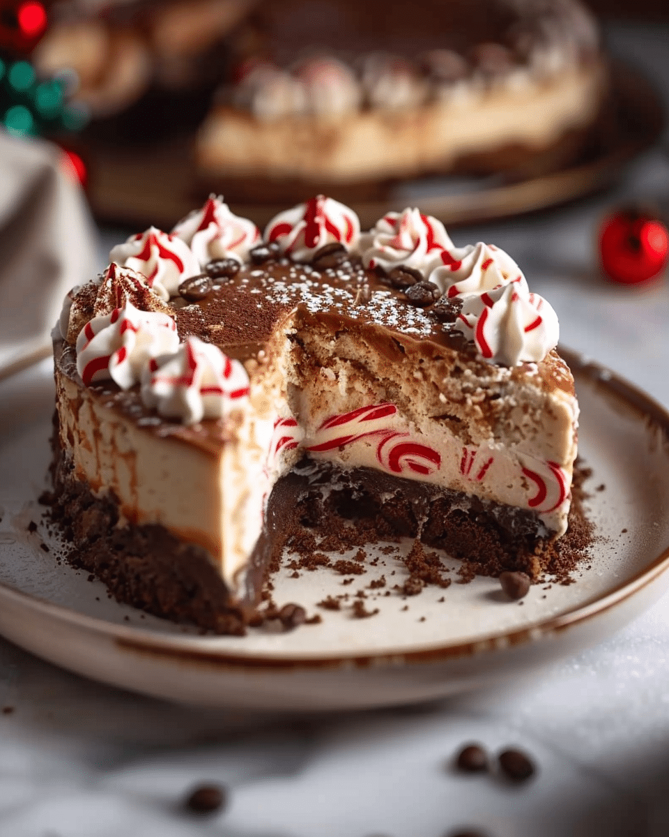 Peppermint Mocha Cheesecake