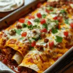 Pizza Enchiladas with Ground Beef