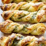 Puff Pastry Twists with Pesto and Cheese