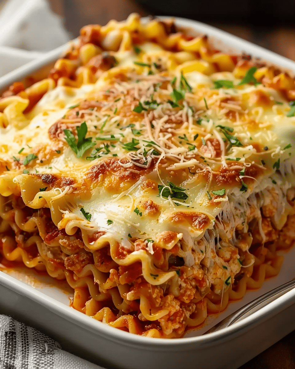 Ramen Noodles Lasagna