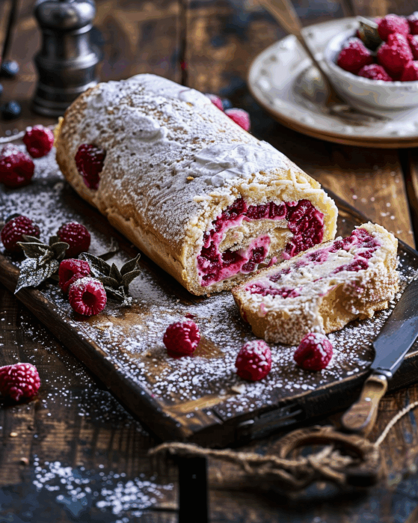 Raspberry Swiss Roll | Savory Mom Kitchen