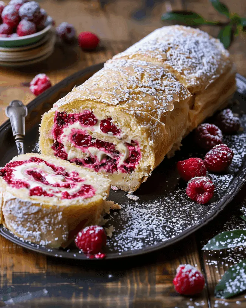 Raspberry Swiss Roll