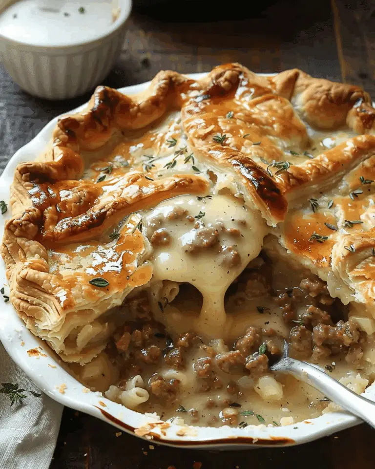 Sausage Gravy Puff Pie