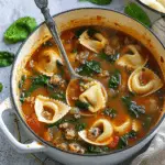 Sausage Spinach Tortellini Soup