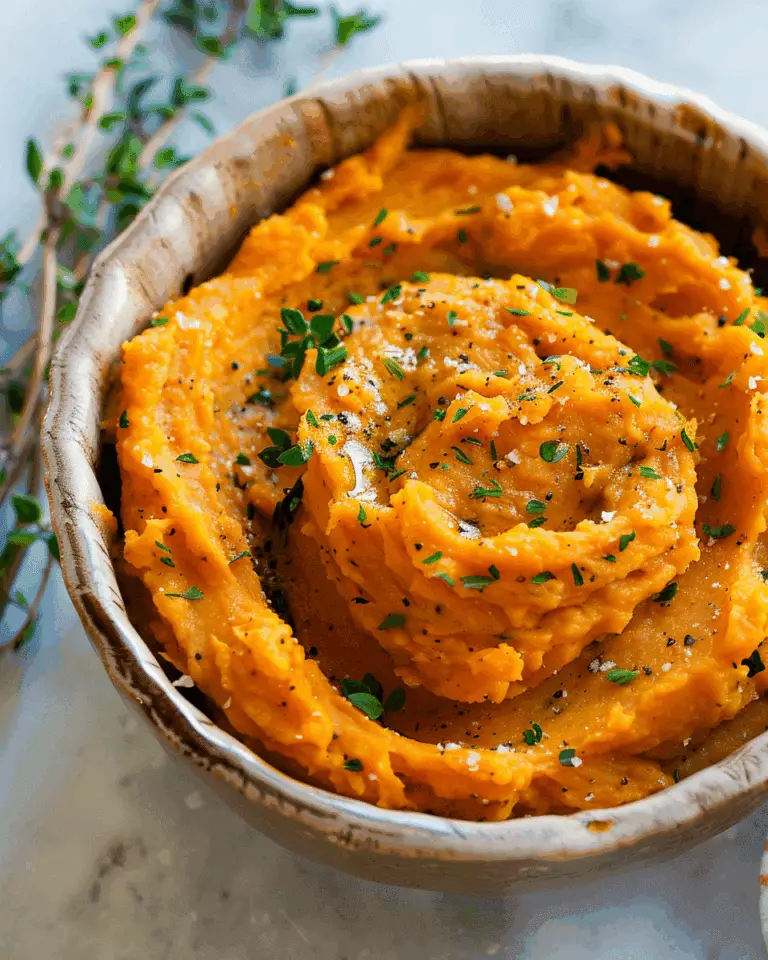 Savory Mashed Sweet Potatoes