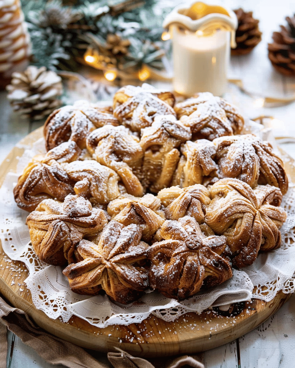 Snowflake Pull-Apart Monkey Bread