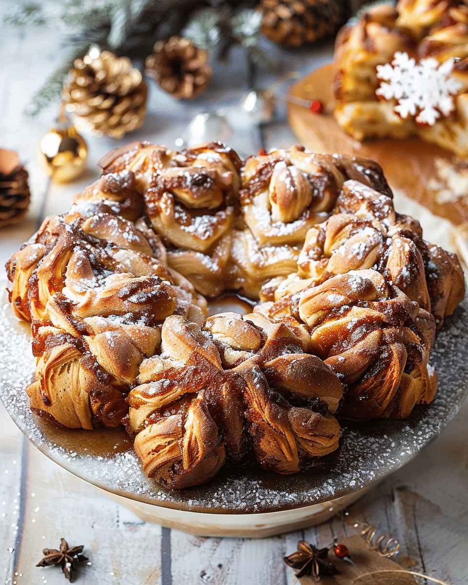 Snowflake Pull-Apart Monkey Bread