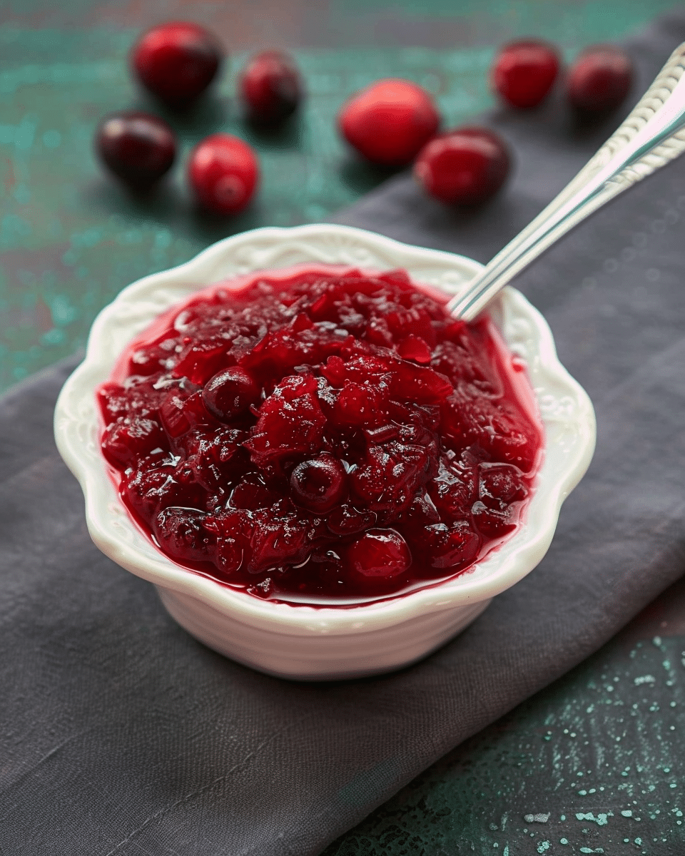 Spiced Cranberry Orange Relish