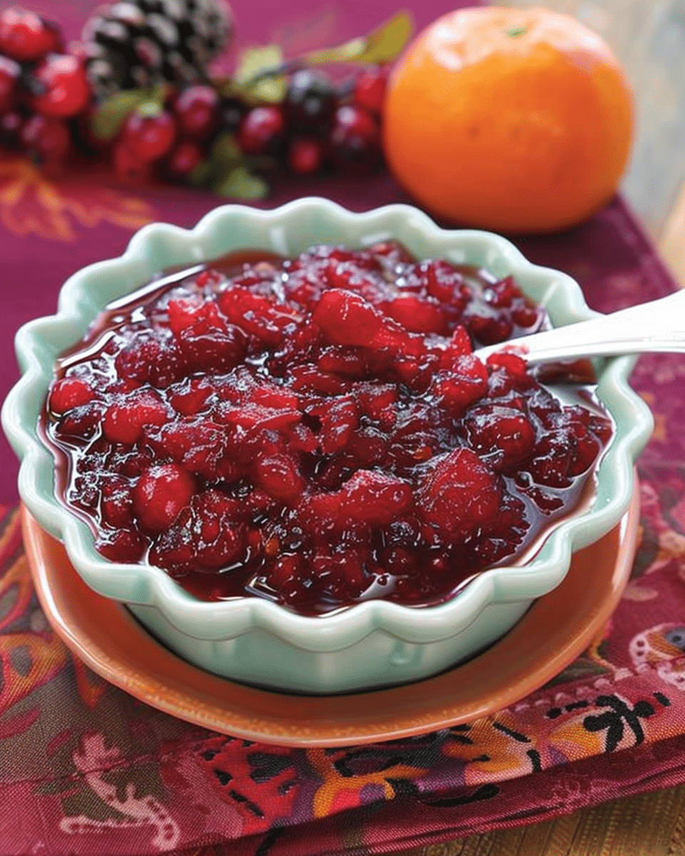 Spiced Cranberry Orange Relish