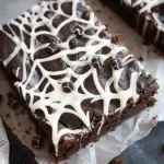 Spider Web Brownies