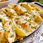 Creamy Chicken Alfredo Stuffed Shells