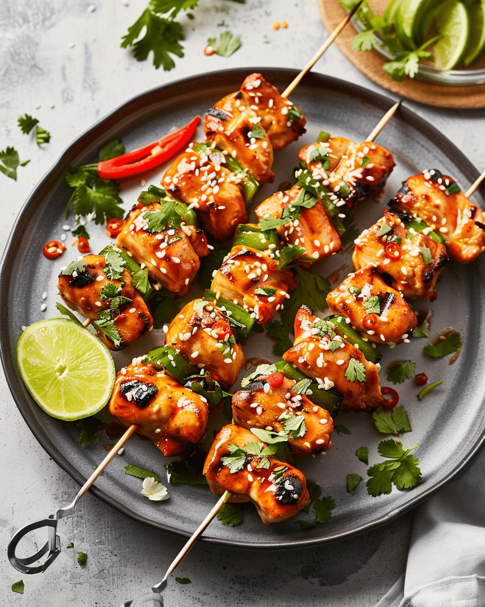 Sweet Chili Chicken Skewers