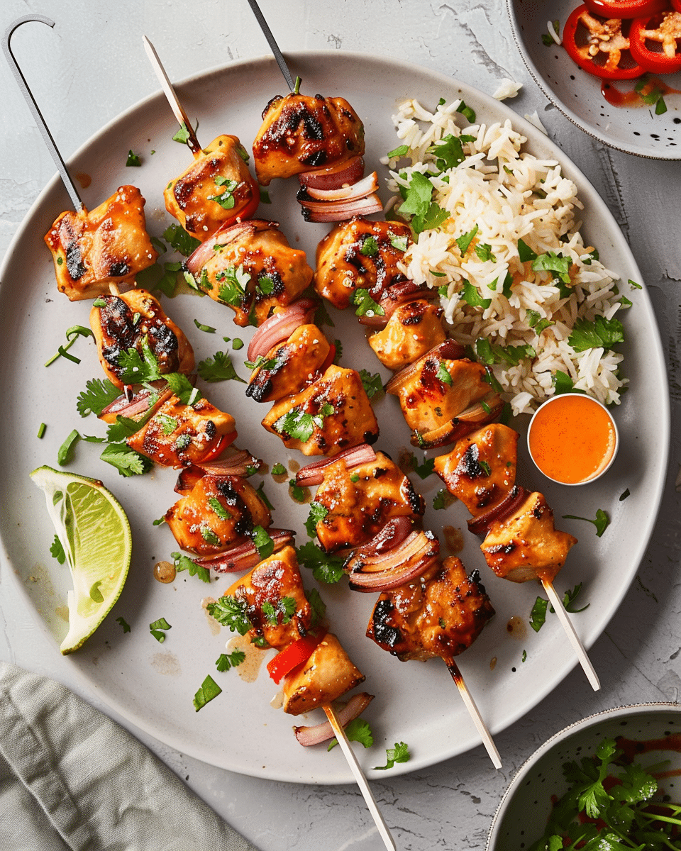Sweet Chili Chicken Skewers