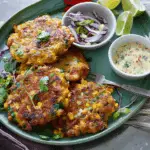Sweetcorn Fritters with Sweet Chilli Dip
