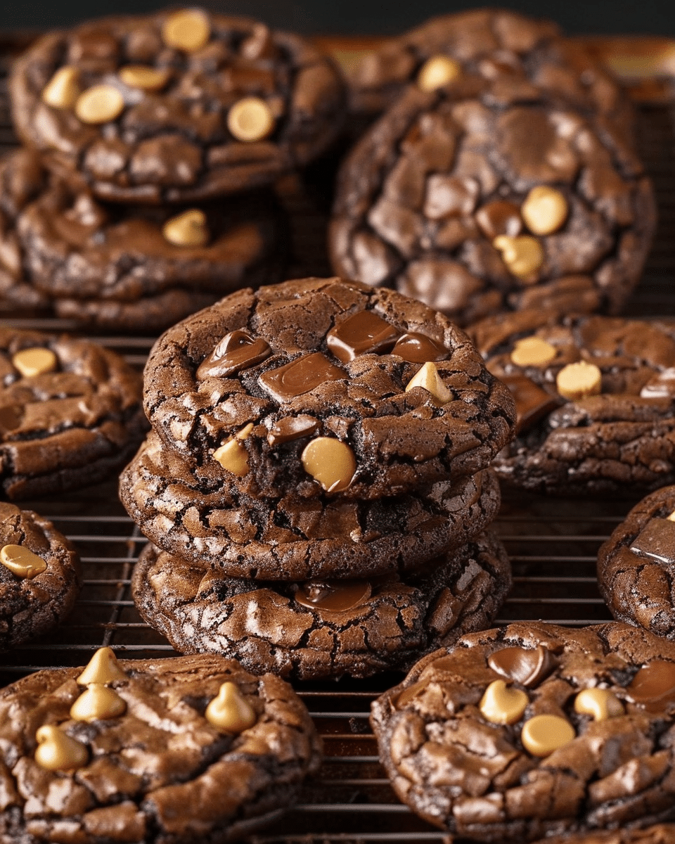 Triple Chocolate Brownie Cookies