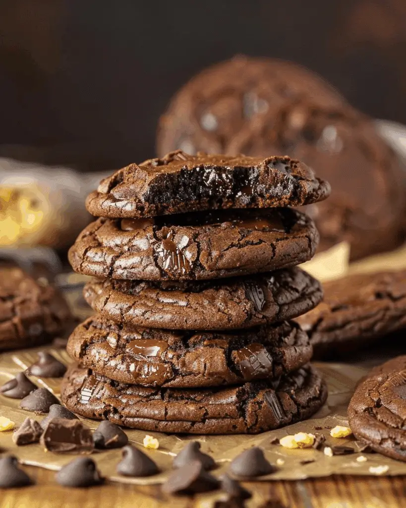 Triple Chocolate Brownie Cookies