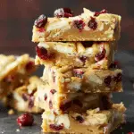 White Chocolate Cranberry Blondies