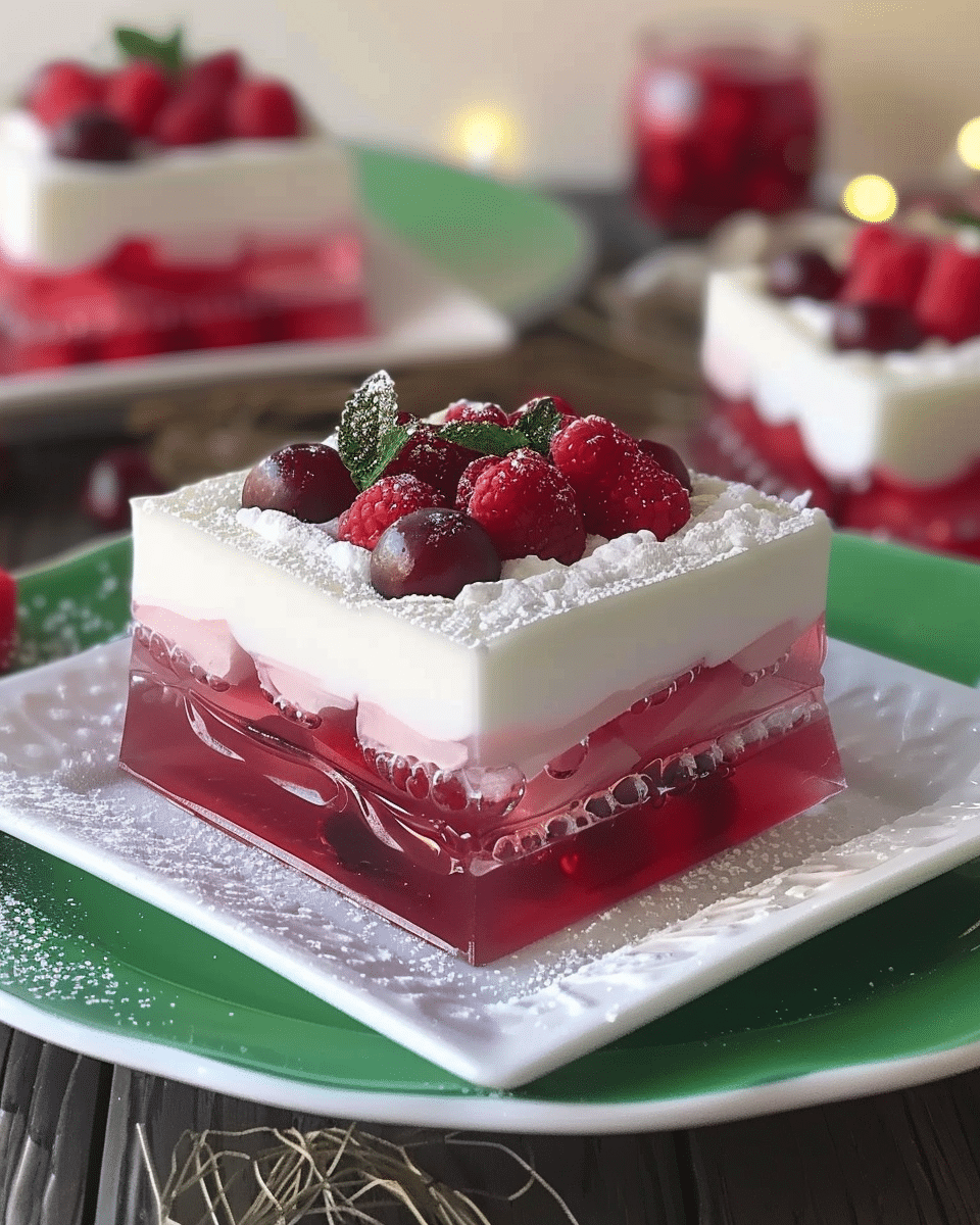 Seven Layer Jello Dessert