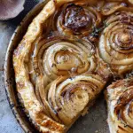 Upside Down Puff Pastry Onion Tart