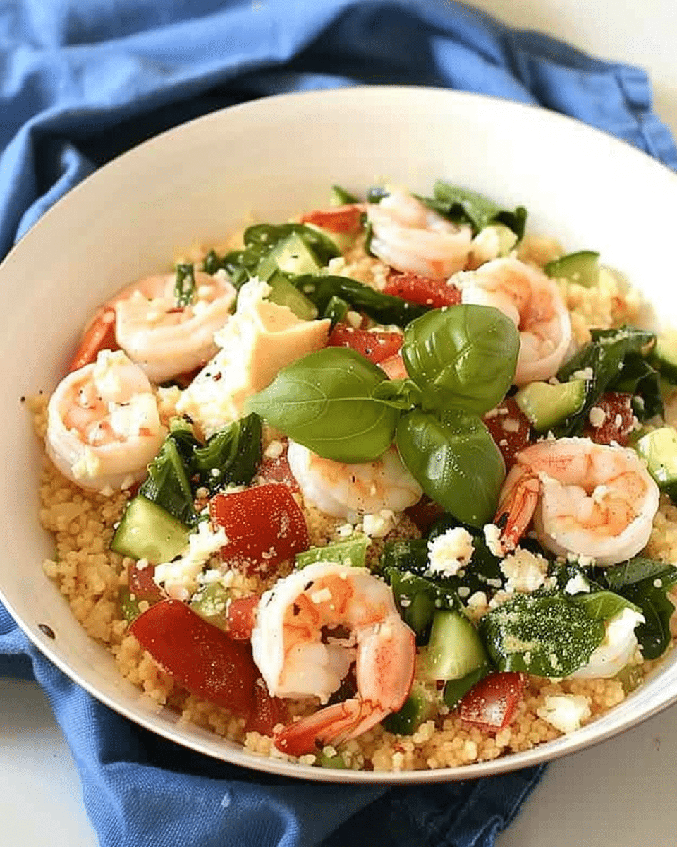 20-Minute One-Pan Mediterranean Shrimp and Couscous