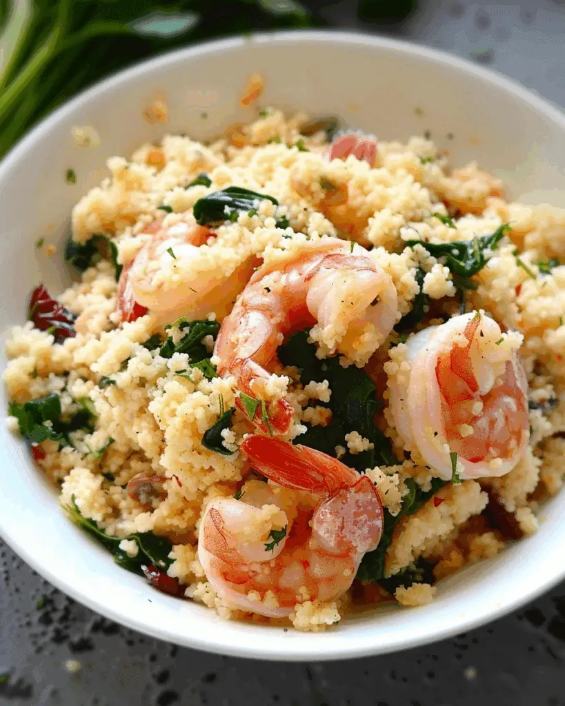 20-Minute One-Pan Mediterranean Shrimp and Couscous