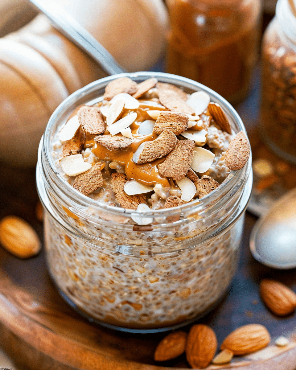 Almond Butter Overnight Oats