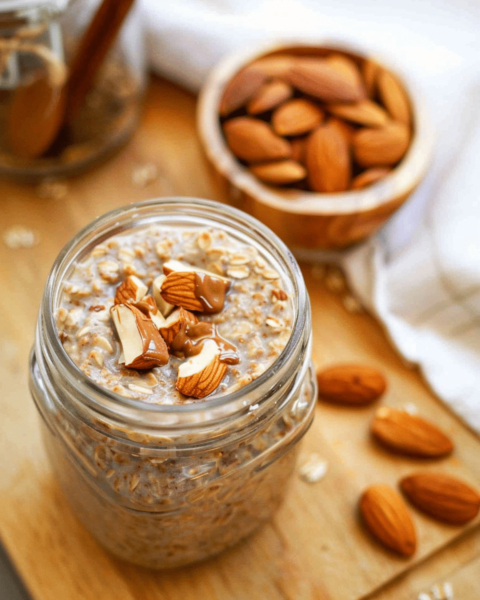 Almond Butter Overnight Oats