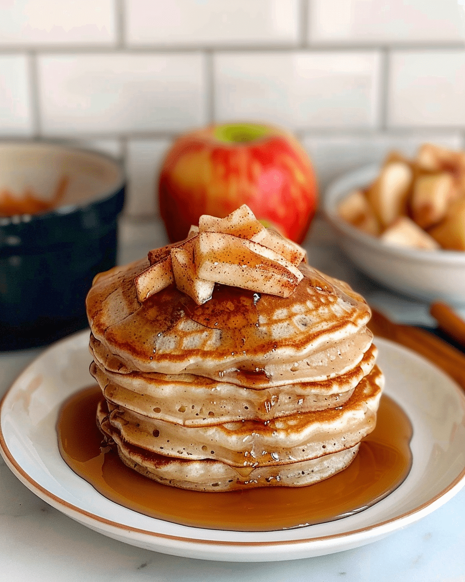 Apple Cinnamon Protein Pancakes