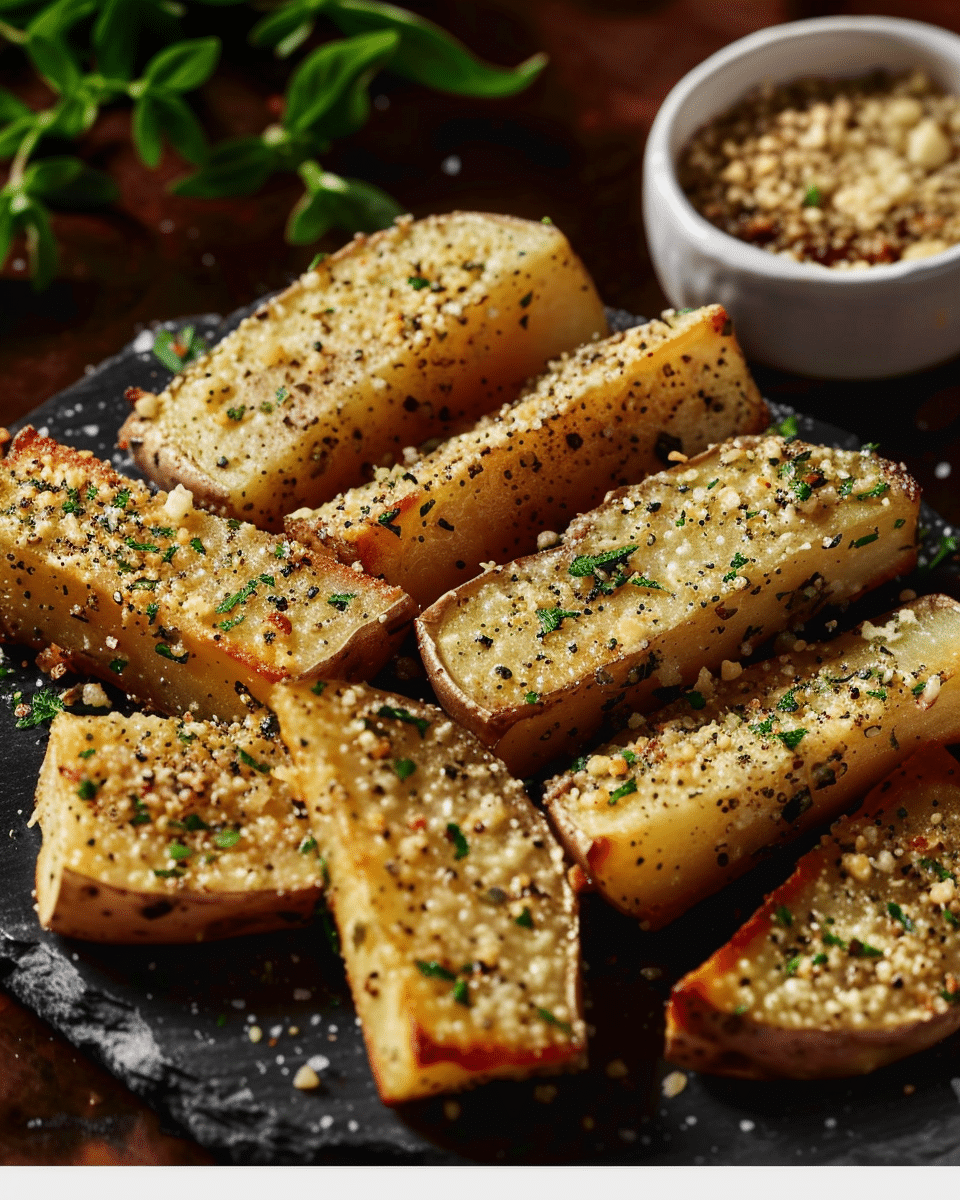 Baked Garlic Parmesan Potato Wedges