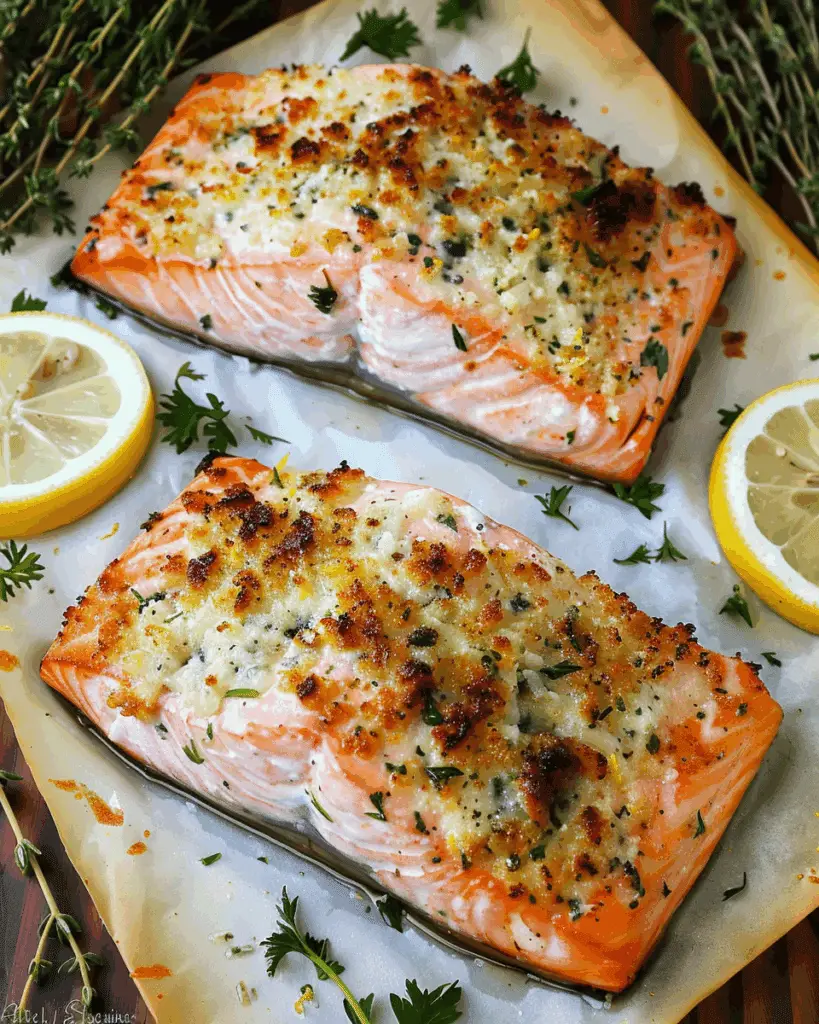 Baked Lemon Garlic Salmon