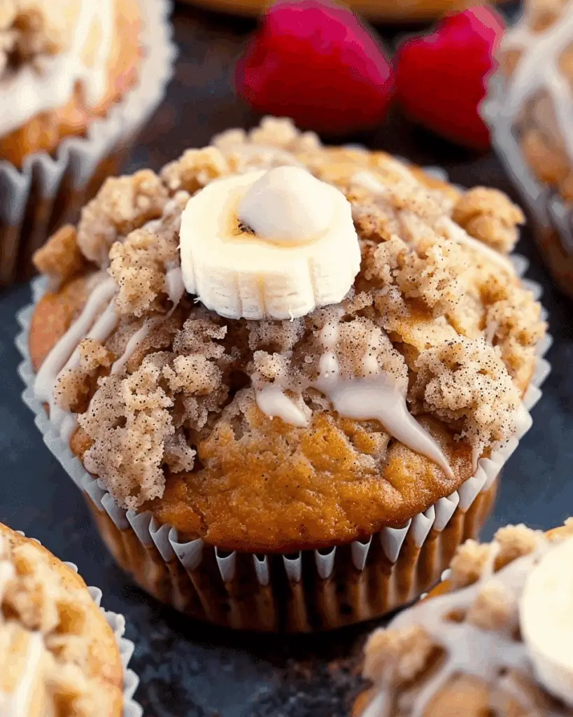 Banana Cinnamon Crumb Muffins