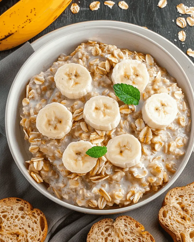 Bananas and Cream Oatmeal