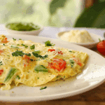 Vegetarian Omelette with Bell Peppers