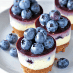 Blueberry-Topped Mini Cheesecakes