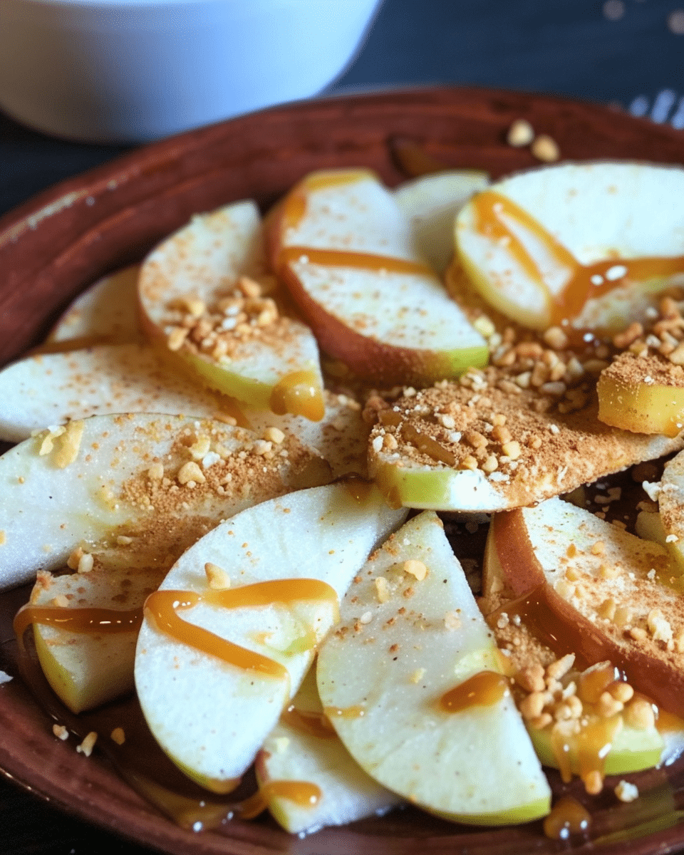 Caramel Apple Slices