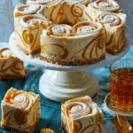 Caramel Swirl Cheesecake Bars