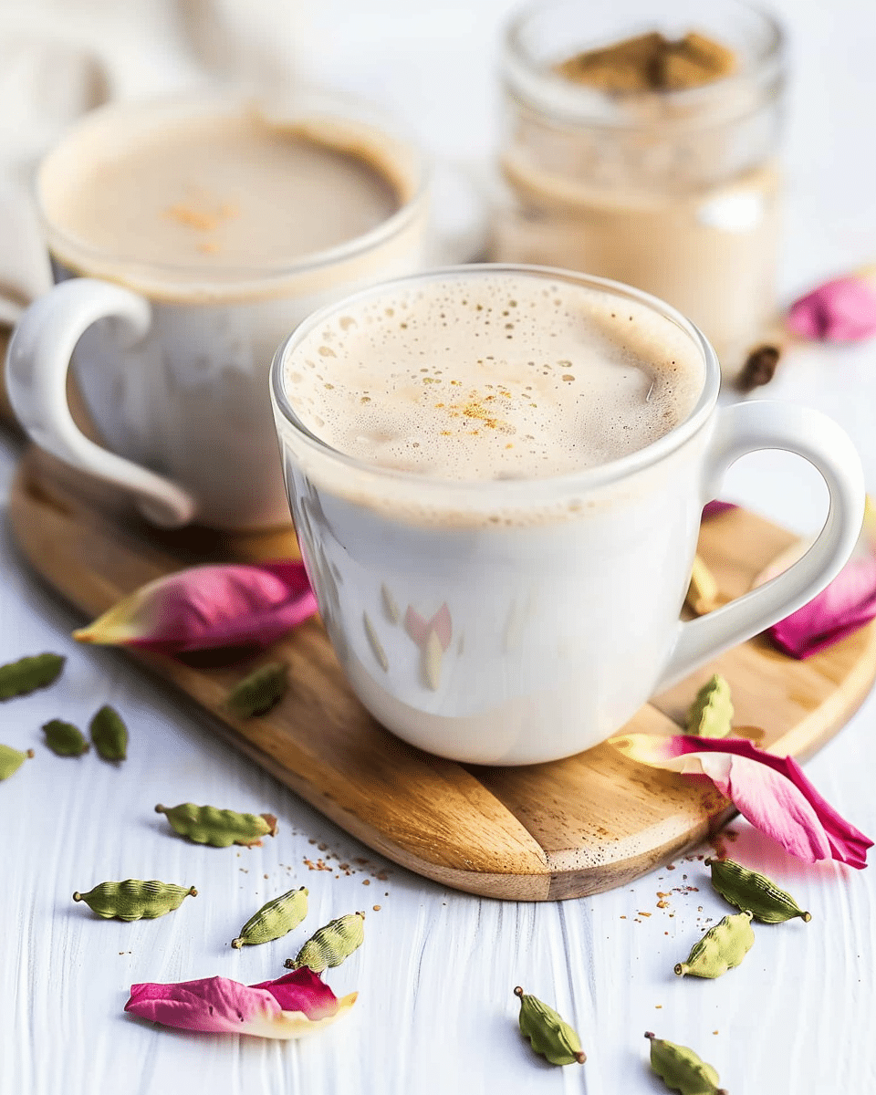 Cardamom Rose Latte