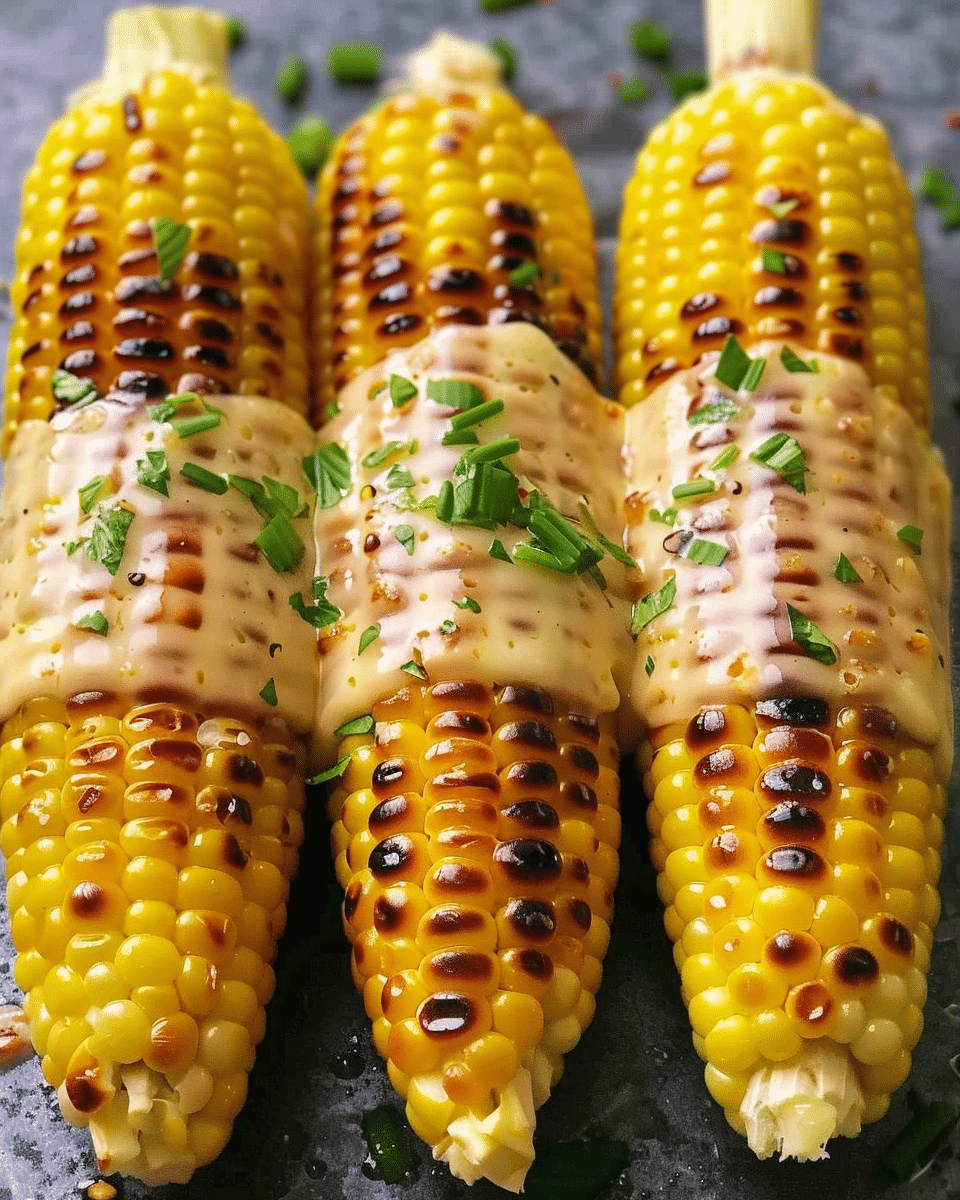 Cheesy Garlic Butter Corn On The Cob