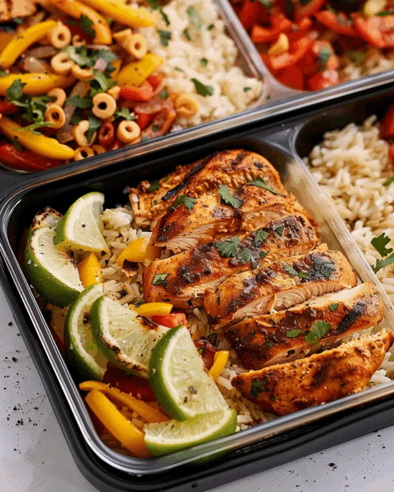 Chicken Fajita Meal Prep Bowls