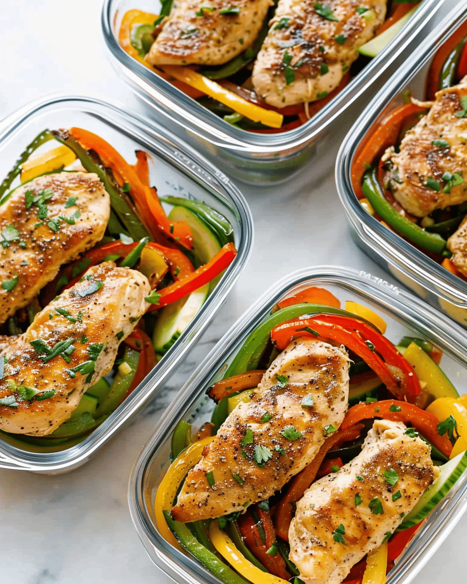 Chicken Fajita Meal Prep Bowls