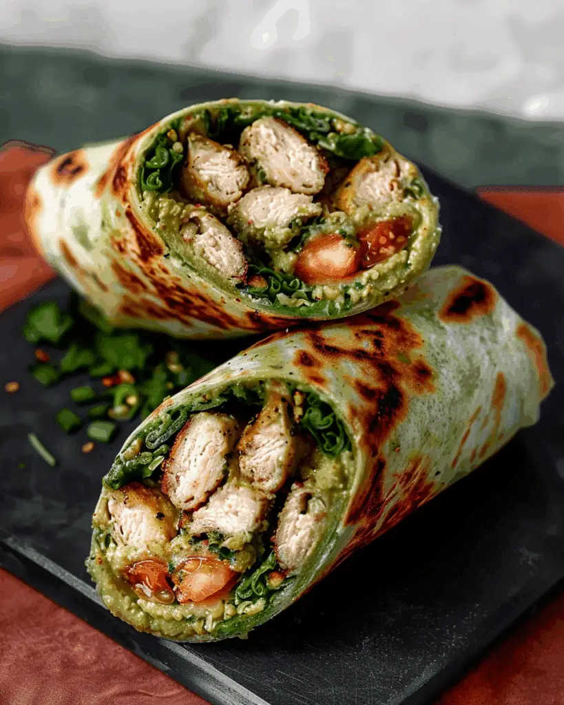 Chicken Hummus Wrap